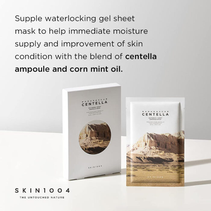 SKIN1004 Madagascar Centella Watergel Sheet Ampoule Mask – Image 4