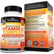 BioSchwartz BioSchwartz Vitamine C Complexe avec zinc, bioflavonoïdes et rose hips, 120 capsules