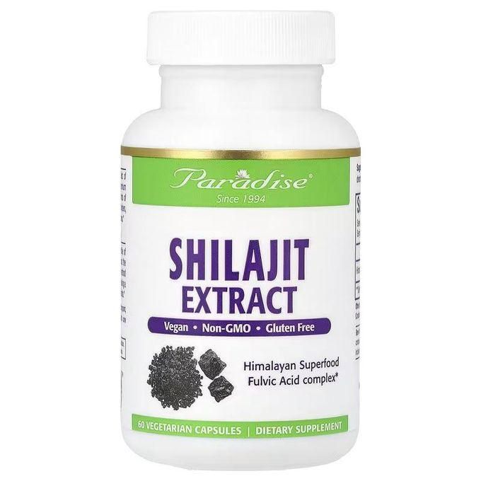 Paradise Herbs Extrait de shilajit de l'Himalaya Paradise Herbs Extrait de shilajit de l'Himalaya, 60 capsules végétariennes – Image 1
