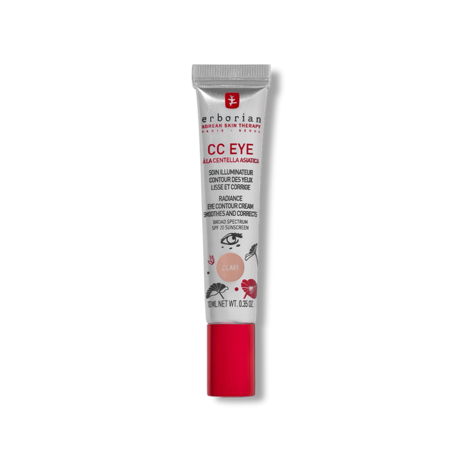 InShot-20240928_001819842 ERBORIAN - CC Eye à la Centella Asiatica - Soin illuminateur contour des yeux - Clair 10ml – Image 1