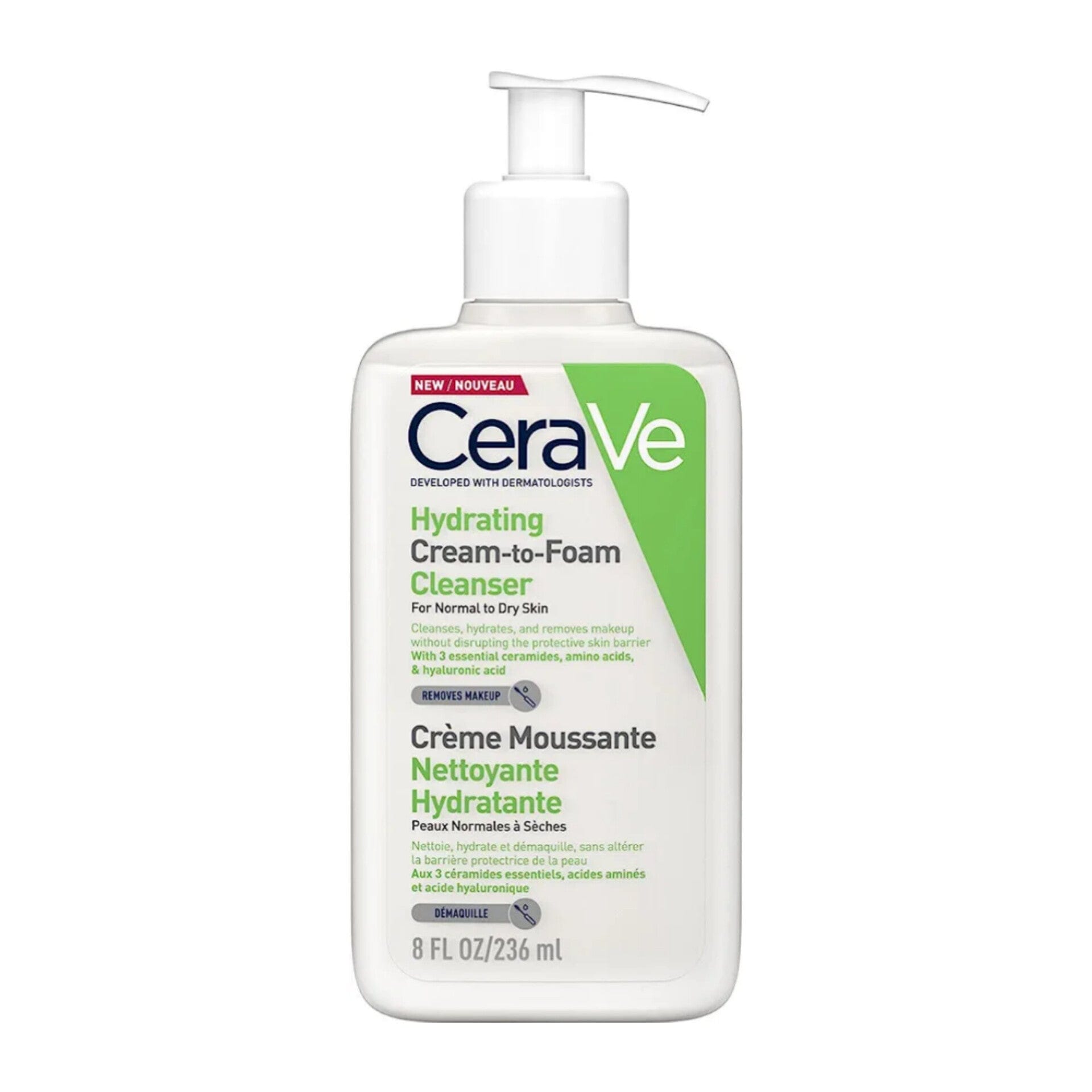 InShot_20230619_200520004 CeraVe - Crème Moussante Nettoyante Hydratante - 236 ml – Image 1
