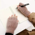 POPPIN - Winter Fuzzy Gloves - réf Kaki – Image 6