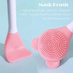 POPPIN - Pinceau en silicone 2 en 1 pour visage - réf Pink – Image 5