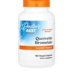 Doctor's BEST Quercétine bromelaïne, 180 gélules végétariennes