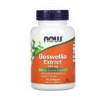 Now Foods Extrait de Boswellia, 500 mg, 90 capsules molles