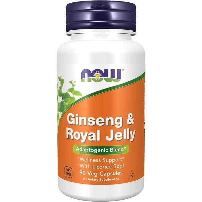 now-foods-ginseng-et-gelee-royale-ginseng-royal-jelly Now Foods Ginseng et Gelée Royale, Ginseng & Royal Jelly, 90 Capsules – Image 1