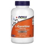 Now Foods L-carnitine, 1000 mg, 100 comprimés
