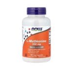 Now Foods L-Méthionine 500 mg 100 Capsules
