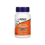 Now Foods L Theanine Gestion du stress et relaxation - 200 mg 60 gélules