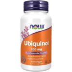 Now Foods Ubiquinol, 100 mg, forme active de CoQ10 - 60 capsules à enveloppe molle