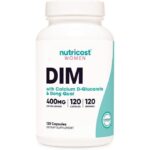 Nutricost DIM 400mg Pour Femmes, Avec Dong Quai, Calcium & Black Cohosh 120 Caps