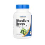 Nutricost Rhodiola Rosea, 500 mg, Aide le corps à s'adapter au stress de la vie, 60 Caps