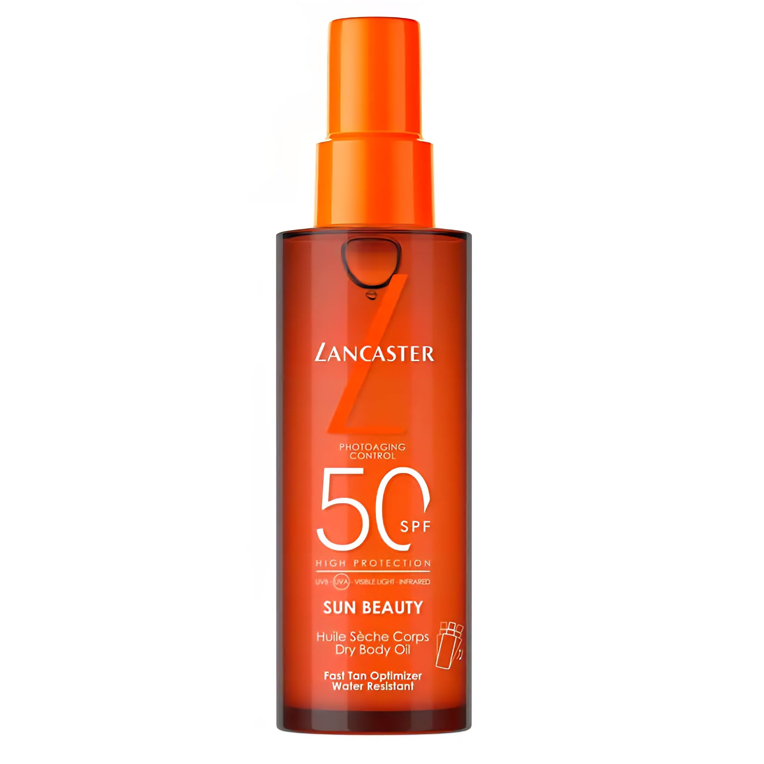rn-image_picker_lib_temp_8eace980-b687-44df-a0d0-2db0152f6eac LANCASTER BEAUTY - SPF 50 Sun Beauty Huile Sèche Soyeuse Water Resistant - 150ml – Image 1