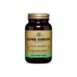 Solgar SUPER GINKGO BILOBA - Fonctions cérébrales mémoire concentration 120 Capsules
