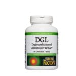 Natural Factors DGL, 90 comprimés