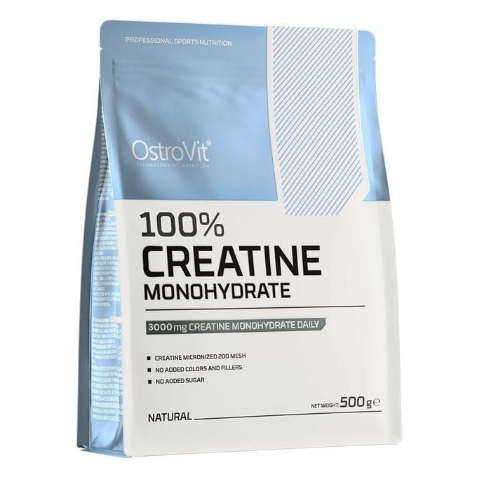 ostrovit-100-creatine-monohydrate-500-g-naturel-creatine-pure-force-performance OstroVit 100% Creatine Monohydrate 500 g – Image 1