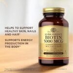 Solgar Biotine, 5000 mcg, 100 capsules végétales – Image 3