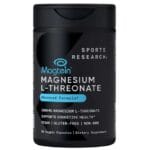 Sports Research Magtein, L-threonate de magnesium, 2000mg 90 capsules