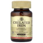 Solgar Iron Chelated, 25 mg - 100 comprimés