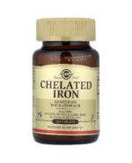 Solgar Iron Chelated, 25 mg - 100 comprimés