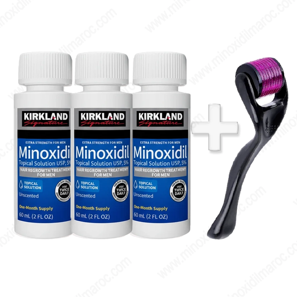 kirkland_solution_new_packagingQH MINOXIDIL 5% Kirkland Signature 3 Bouteilles Traitement de 3 Mois – Image 1