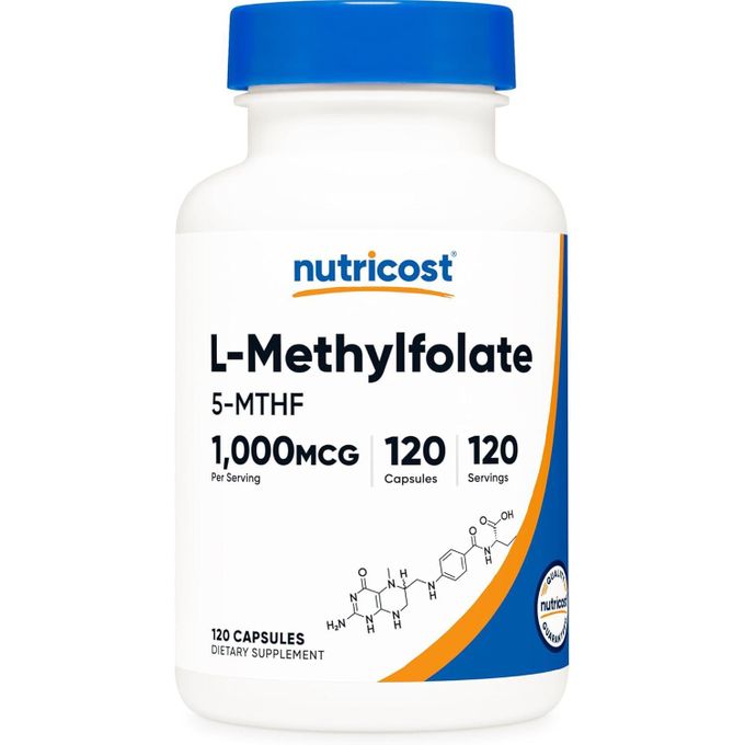 nutricost-l-methylfolate-1000-mg-120-capsules- Nutricost L-méthylfolate 1000 µg 120 capsules – Image 1
