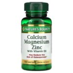 Nature'S Bounty Calcium-Magnésium-Zinc avec vitamine D3, 100 comprimés