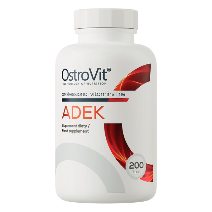 ostrovit-adek-200-tabs-vitamines-a-d-e-k- OstroVit ADEK Vitamines A, D, E & K 200 Tabs – Image 1