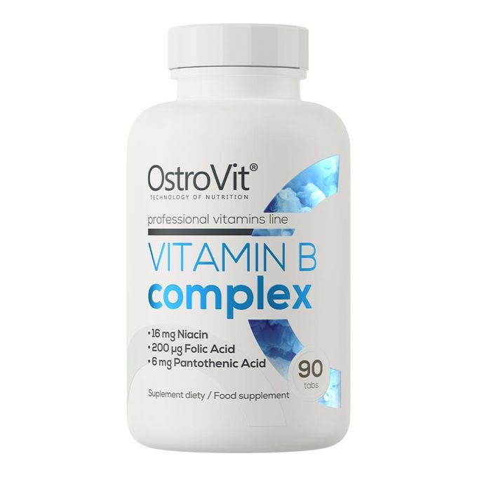 ostrovit-vitamin-b-complex-90-tablets-complexe-vitamines-b-energie OstroVit Vitamin B Complex 90 Tablets – Image 1