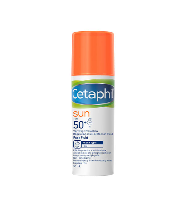 Cetaphil-Sun-Face-Fluide-spf50-50ml.jpg Cetaphil Sun Face Fluide spf50+ 50ml – Image 1