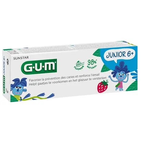 Gum-Dentifrice-Junior-6ans-50ml.jpg Gum Dentifrice Junior +6ans 50ml – Image 1