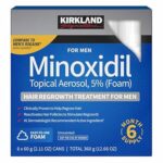KIRKLAND Minoxidil Aérosol Topique 5 % Mousse – Traitement de Repousse des Cheveux