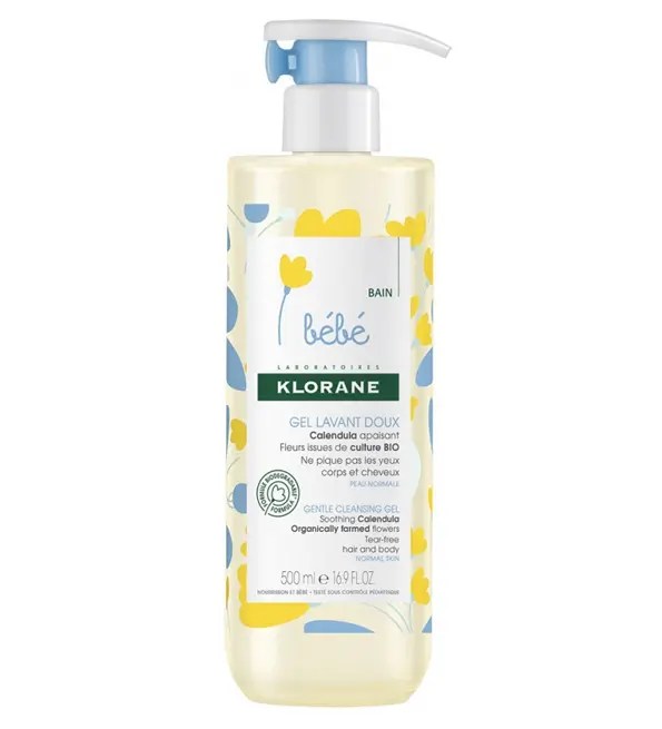 Klorane-Gel-lavant-doux-au-Calendula-apaisant-Bebe-Corps-et-cheveux-Peau-normale-500-ml.jpg KLORANE BEBE – Gel lavant doux au Calendula apaisant – Bébé – Corps et cheveux – Peau normale 500 ml – Image 1