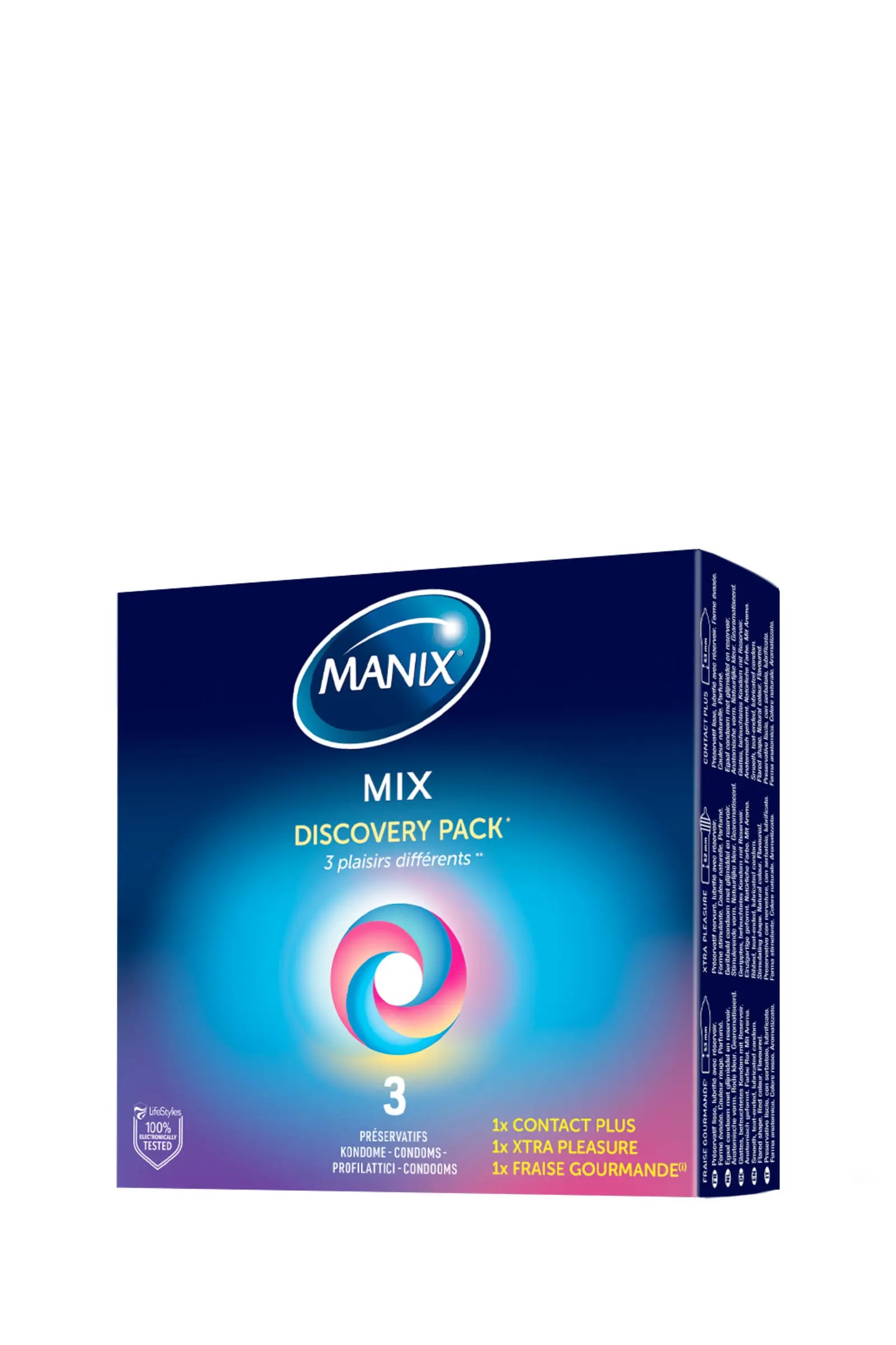 MANIX-MIX-Boite-de-3-Preservatifs-1.jpeg MANIX MIX Boite de 3 Préservatifs – Image 1