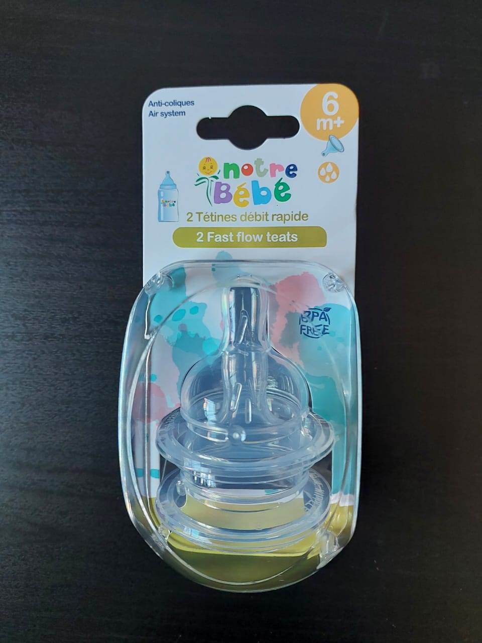 NOTRE-BEBE-TETINE-DEBIT-RAPIDE-6-M.jpg NOTRE BEBE TETINE DEBIT RAPIDE 6M+ – Image 1