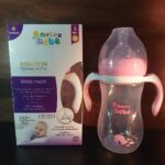 NOTRE BEBE BIBERON WIDE NECK 240 ML AVEC POGNEE PREMIUM