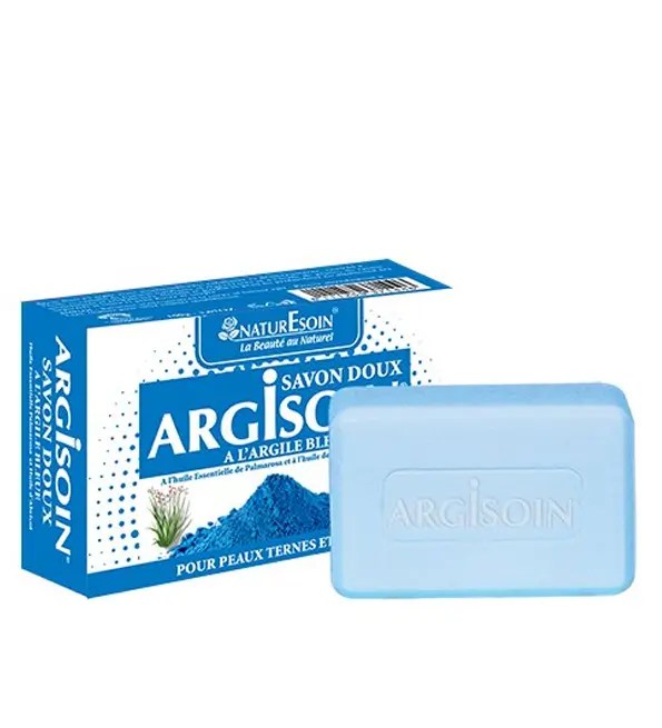 NaturEsoin-Argisoin-Savon-a-lArgile-Bleue-125-G.jpg Nature soin Argisoin Savon à l’Argile Bleue- 125 G – Image 1