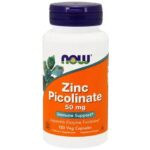 Now Foods, Picolinate de zinc, 50 mg, 120 capsules végétariennes