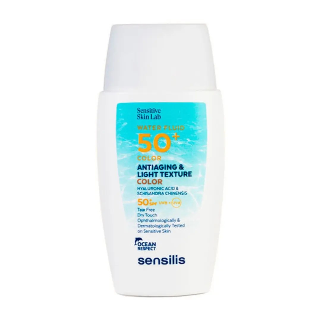 Sensilis-Water-Fluid-Color-Spf50-40ml.jpg Sensilis Water Fluid Color Spf50+ 40ml – Image 1