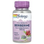 Solaray, Berbérine, Extraits vitaux, 500 mg, 60 capsules végétariennes