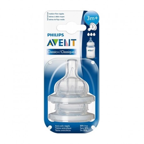 avent-2-tetines-classic-3m-scf633-27.jpg AVENT TETINE ANTI COLIC 3 MOIS – PHILIPS – Image 1
