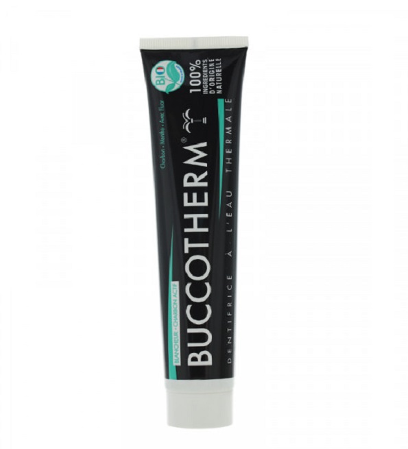 buccotherm-dentifrice-a-leau-thermale-blancheur-charbon-menthe-fluor-75-ml-produit.jpg BUCCOTHERM DENTIFRICE CHARBON 75 ML – Image 1