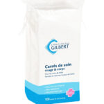 Gilbert Carrés de soin visage et corps 100 Unités
